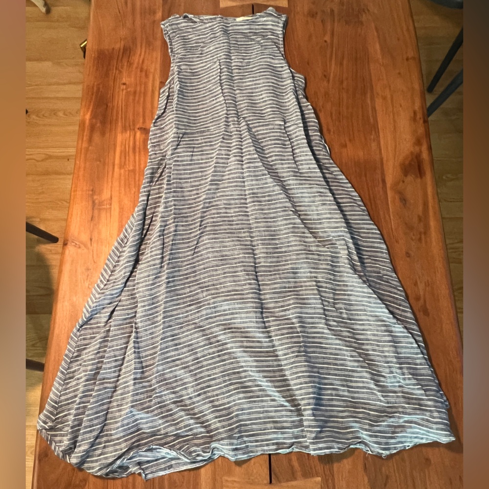 CP Shades Indigo & White Maxi Dress XS
